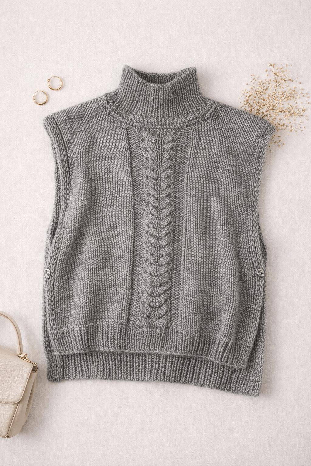 Heve tinker knit vest gray - 美品heve Tinker Knit gray グレーの