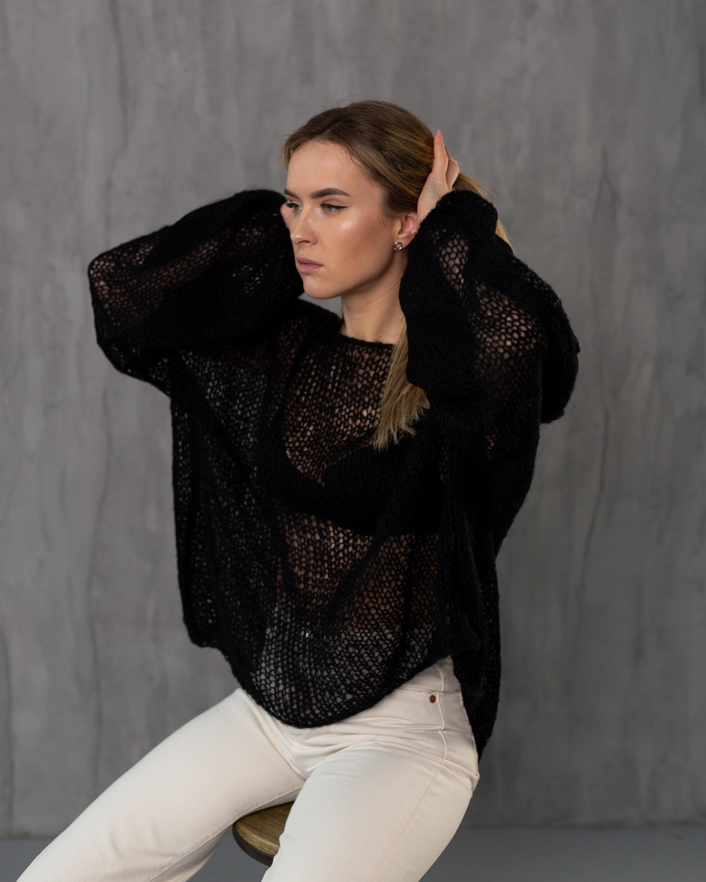 See Through Sweaters - Etsy