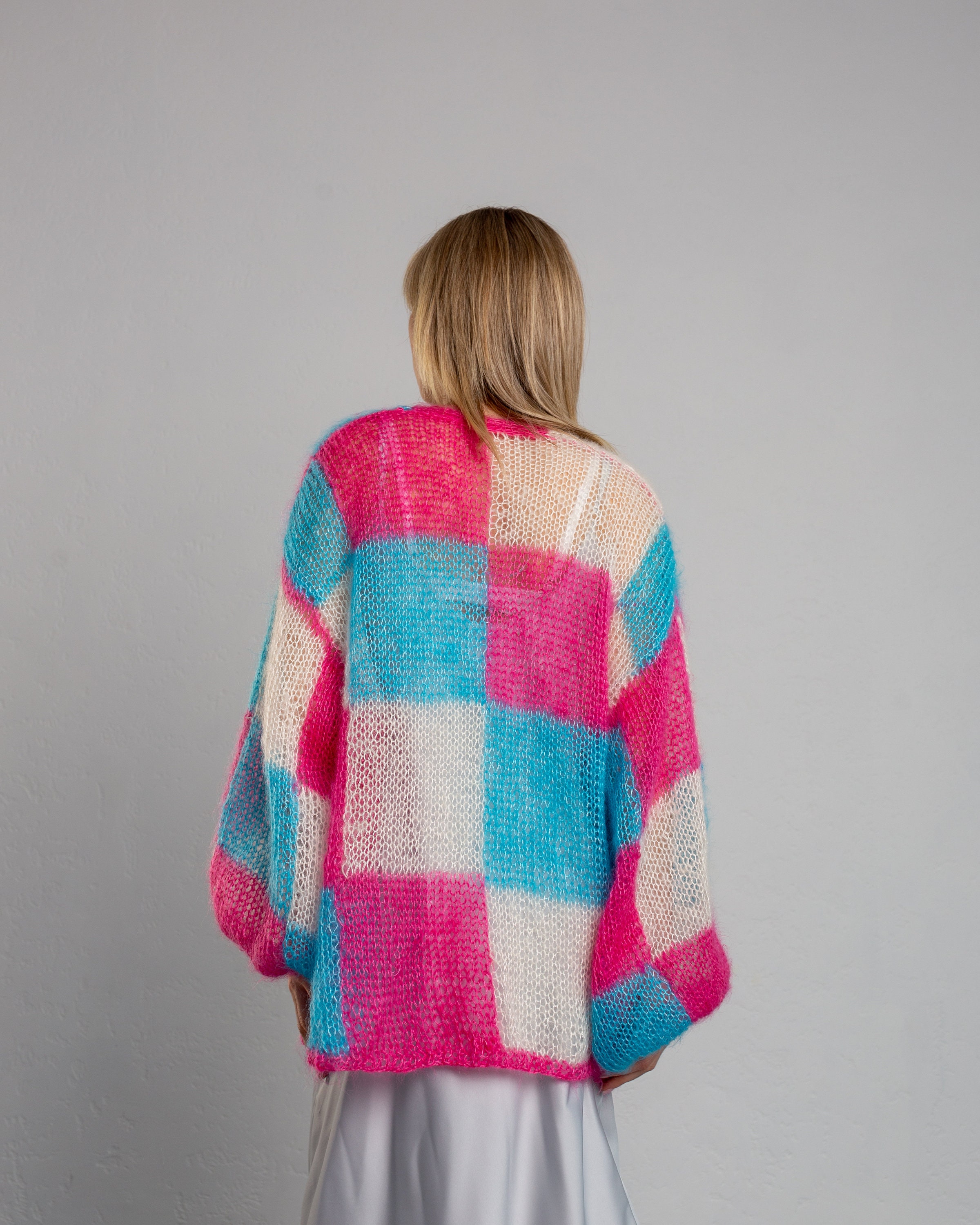 Crochet Knit Cardigan Summer Custom Cardigan Crochet Knitted Etsy