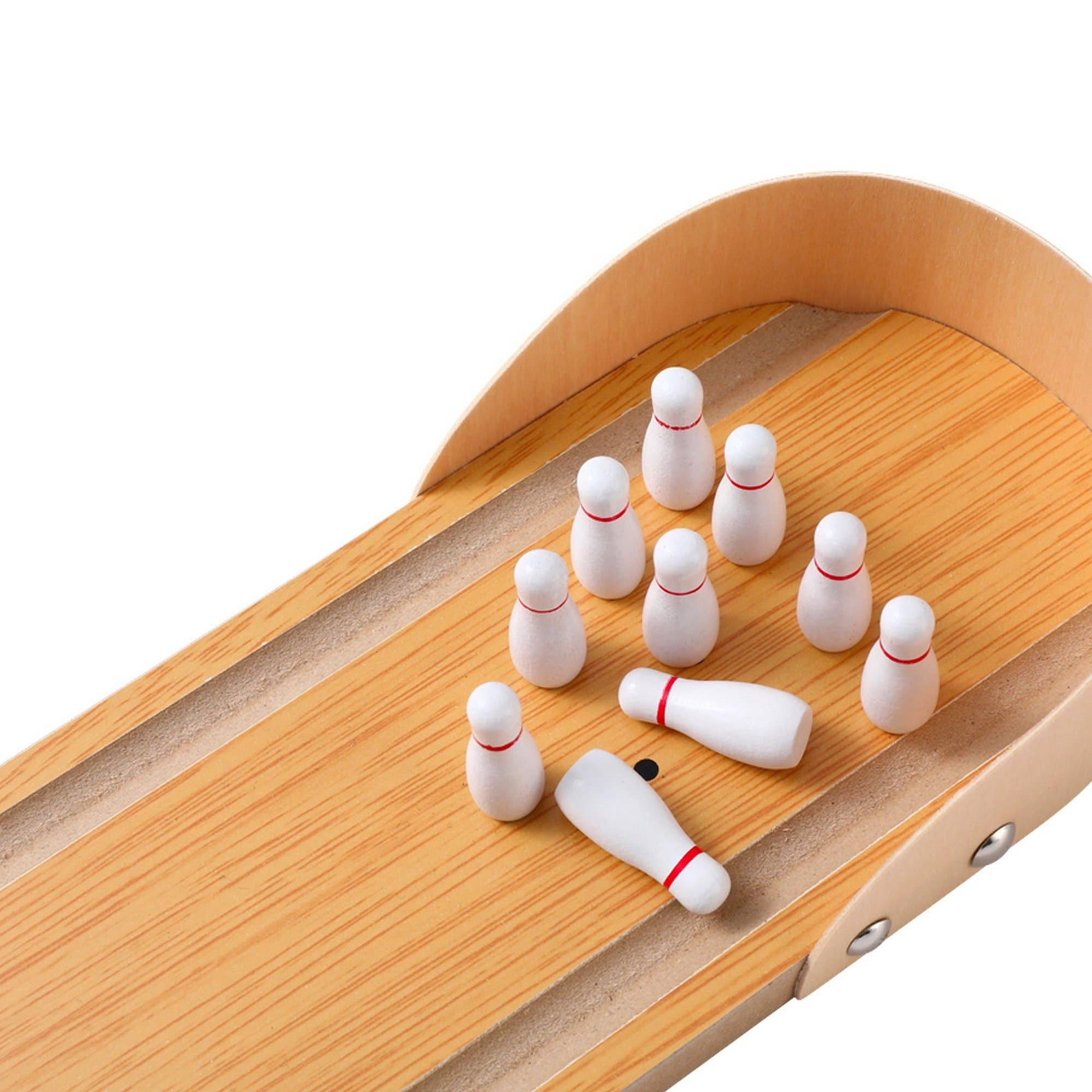 Mini Bowling Alley King Pin Miniature Bowls Miniature Etsy