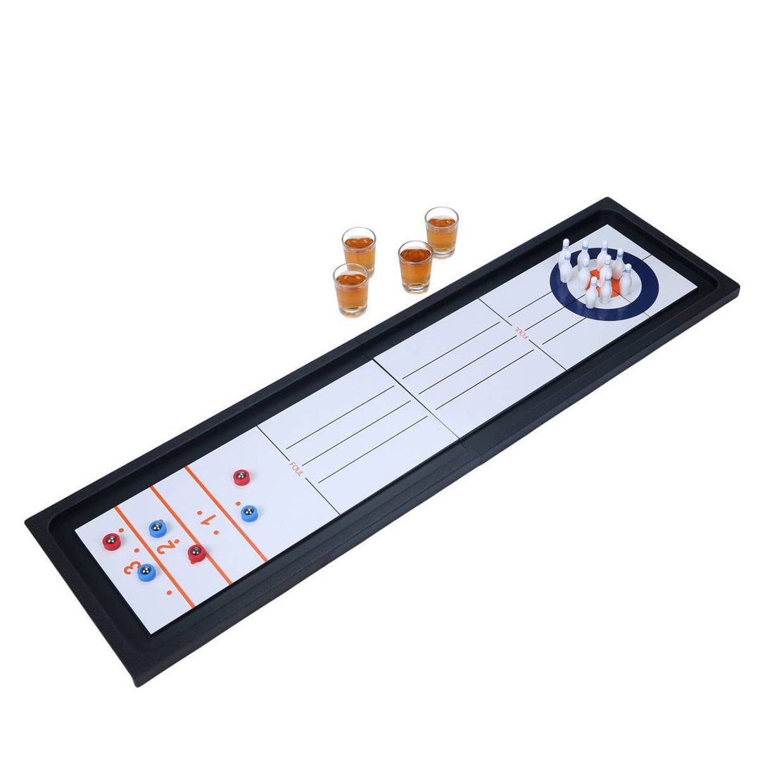 Bowling Shuffle Game Shuffle Board Drinking Game Party Etsy