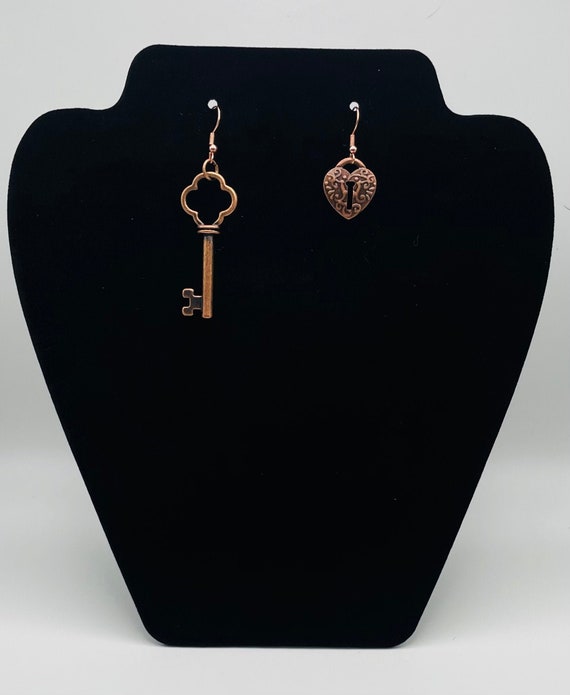 Lock and Key Earrings Etsy