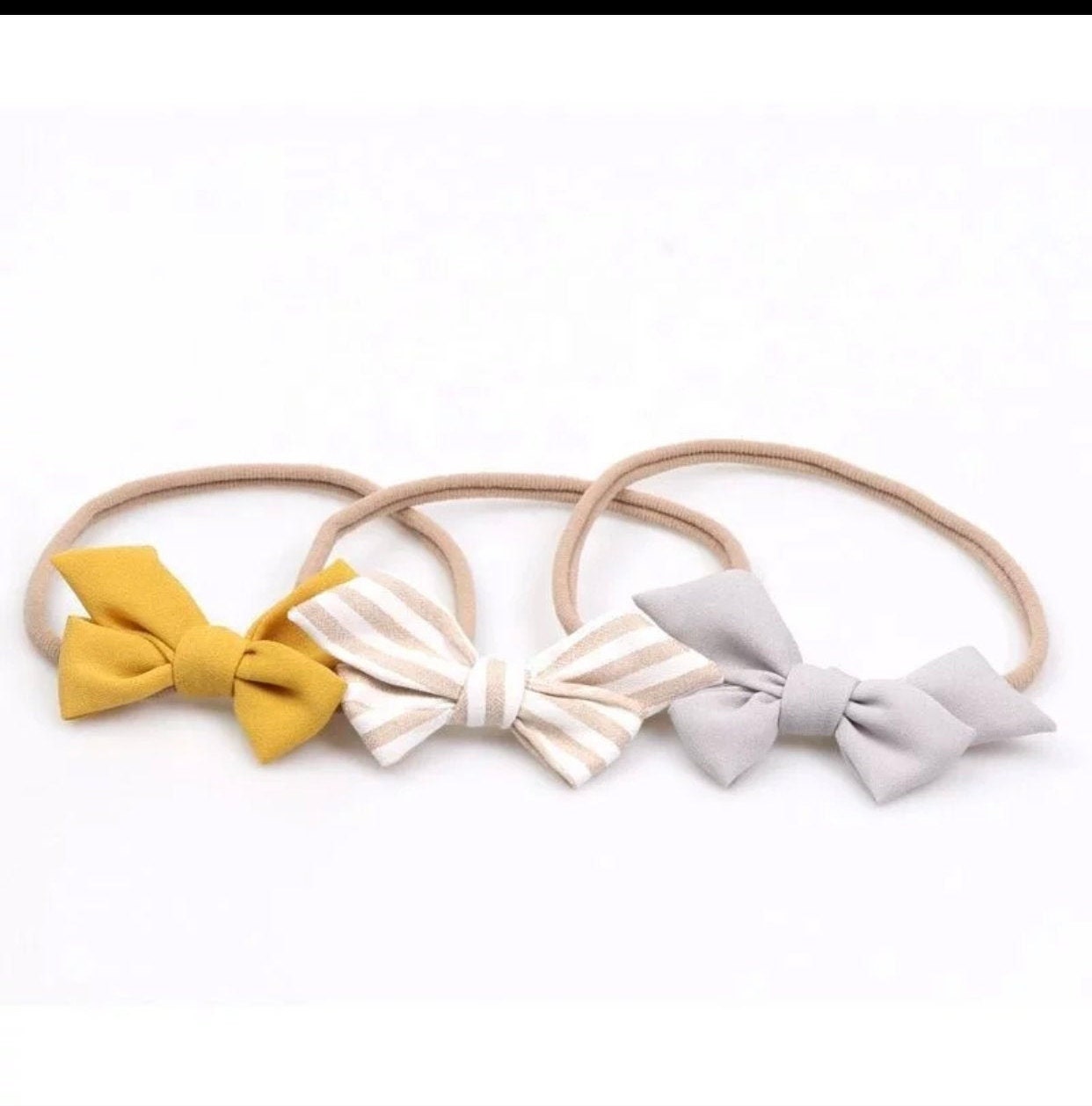 Newborn/baby hair band Set of 3 super soft hairbands Etsy
