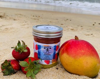 9oz- Strawberry Mango infused Wildcrafted Sea Moss Gel