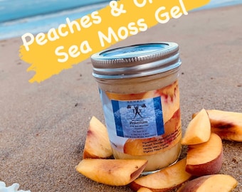 8oz~ Peaches & Cream Irish Sea Moss Gel