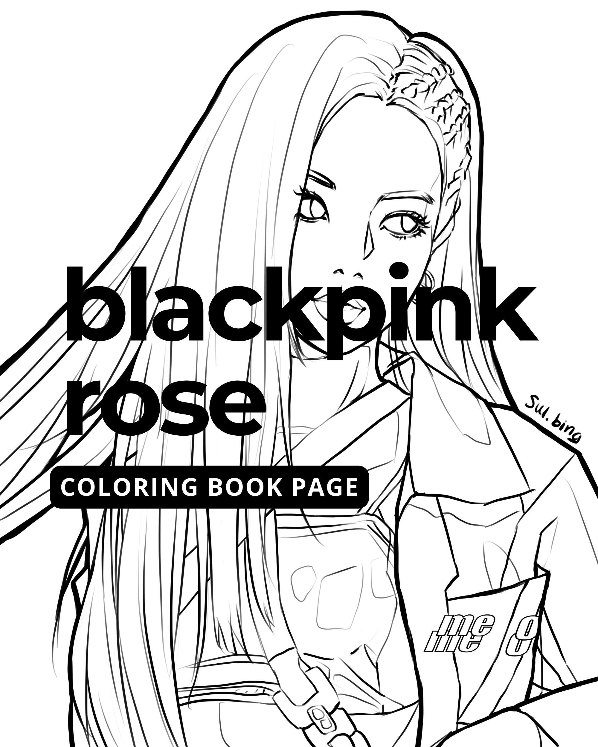 Blackpink coloring pages - Etsy España