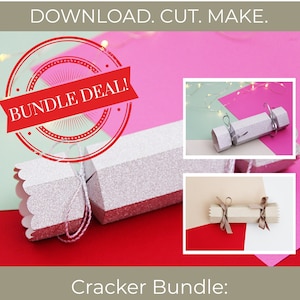 Cracker bundle SVG, Christmas Cracker Templates, Cracker Cut Files, Bon Bons Cut files, Silhouette Cut Files, Cricut Cut Files, Cracker DIY
