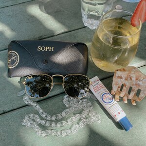 Clear Acrylic Link Chain - Sunglasses + Mask Chain!
