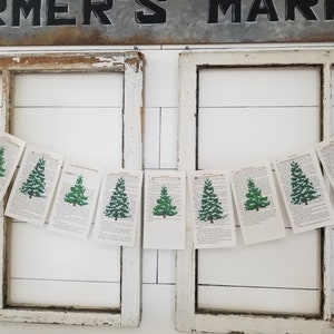 Christmas Banner, Christmas Garland, "Snowy Trees" Banner, Christmas Decor, Rustic Christmas, Holiday, Rustic, Woodsy, WInter, Winter Decor