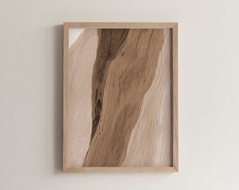 Brown Abstract Wall Art Print | Minimalist Decor (Digital Download)