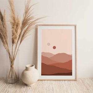 Tatooine Desert Landscape Art Print | Boho Dune Art (Digital Download)