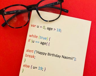 Javascript Happy Birthday