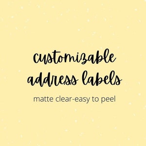Matte Clear Custom Address Labels