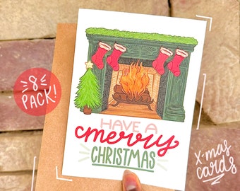 Christmas Greeting Cards l Holiday Greeting Card Set l Seasonal Greeting Cards