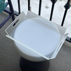 Contemporary Decorative Acrylic Rectangular "Original" & "Mini" Tray - Frost