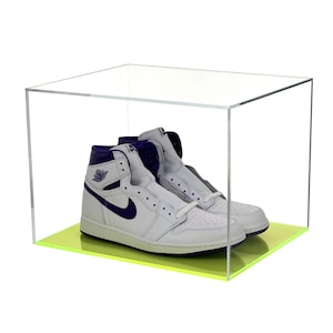 Neon Color + Clear Acrylic UV Resistant Sneaker Shoe Display Case