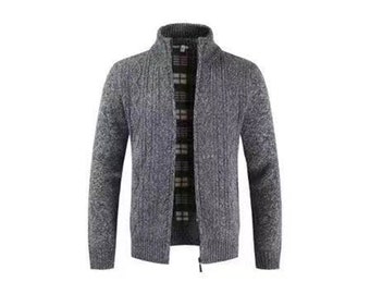 Knitted Cardigan Sweater Tops Long Sleeve V Neck Button Jacket Coat Men Winter