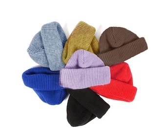 Wool Blend FISHERMAN BEANIES, Skull Hat,Women Beanie,Men Skull Cap,Beanie Men,Women Winter Hats,Knit Hat, Men Winter Hat, Unisex Beanies
