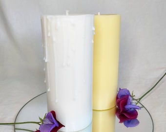 Handmade Coconut Pillar Candles - Large Pillar Candle, Large Natural wax Candles, Coconut Wax Candles, Scented Pillar Candle Essential Oils