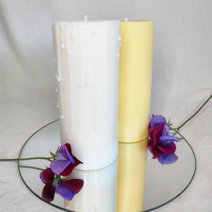 Handmade Coconut Pillar Candles - Large Pillar Candle, Large Natural wax Candles, Coconut Wax Candles, Scented Pillar Candle Essential Oils