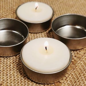 Tea Light Holders - Metal Tea Light Holders, Tea Light Tins, Sustainable Candle Holders