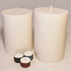 Large Coconut Pillar Candles Mega Large Pillar Candle, Large Natural wax Candles, Handmade, Coconut Wax Candles, Essential oil Candles image 1