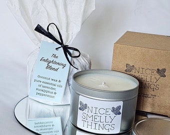 Nice Smelly Things Tin - Cruelty Free Aromatherapy, Natural Candle, Handmade Candle, Candle Lover, Vegan Candle, Plastic Free Candle