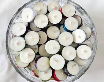 Wine Top Tea Lights (Pack of 12) – Novelty Candle, Soy Candle, Vegan Candle, Handmade Candles, Wine Lover, Wine Cap Candles, Upcycled Candle