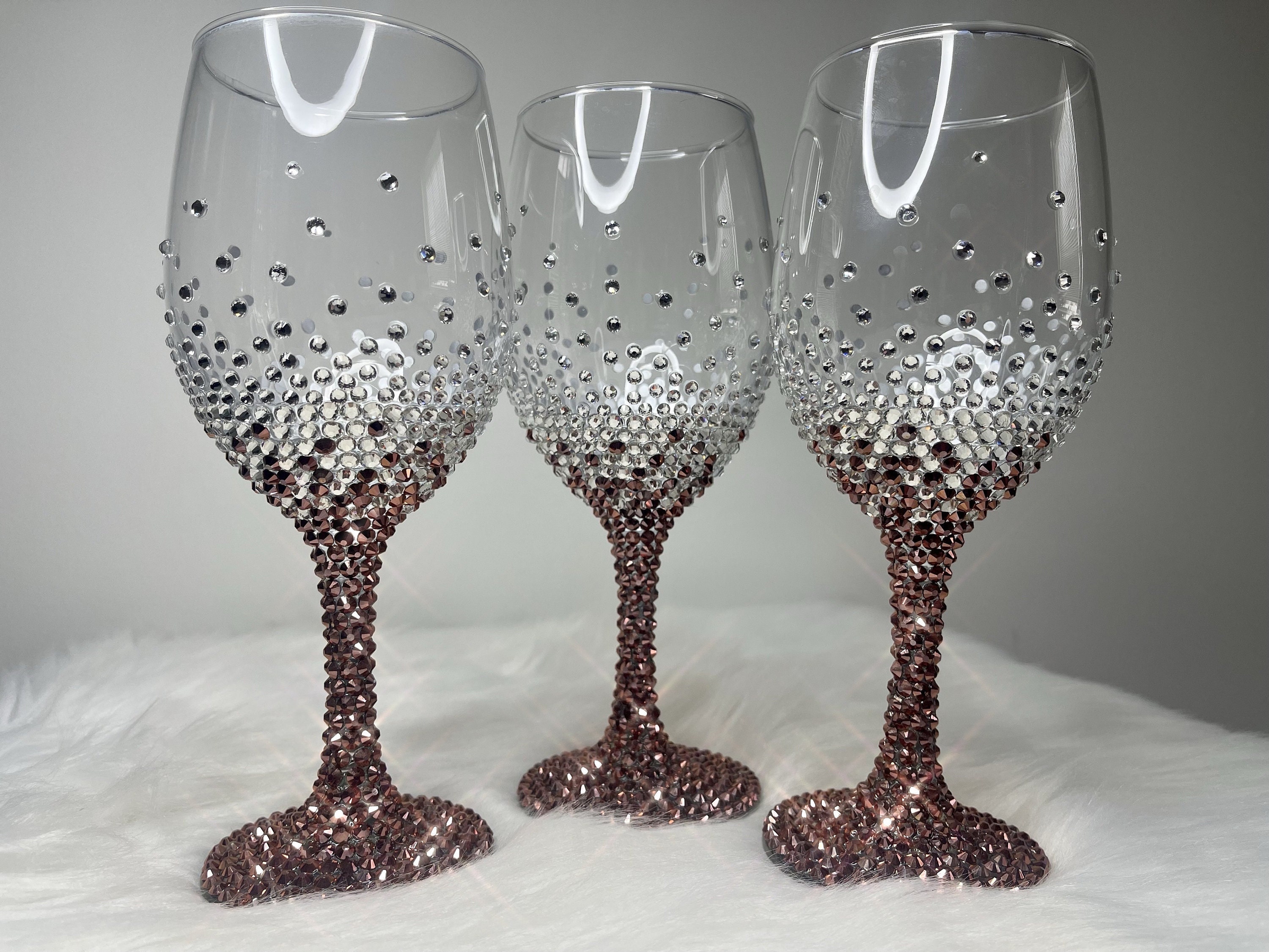 Rhinestone Goblets