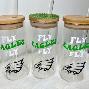 Philadelphia Eagles Glass Tumbler