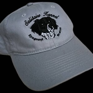 Epagneul Breton (French Brittany) Black and White Hat