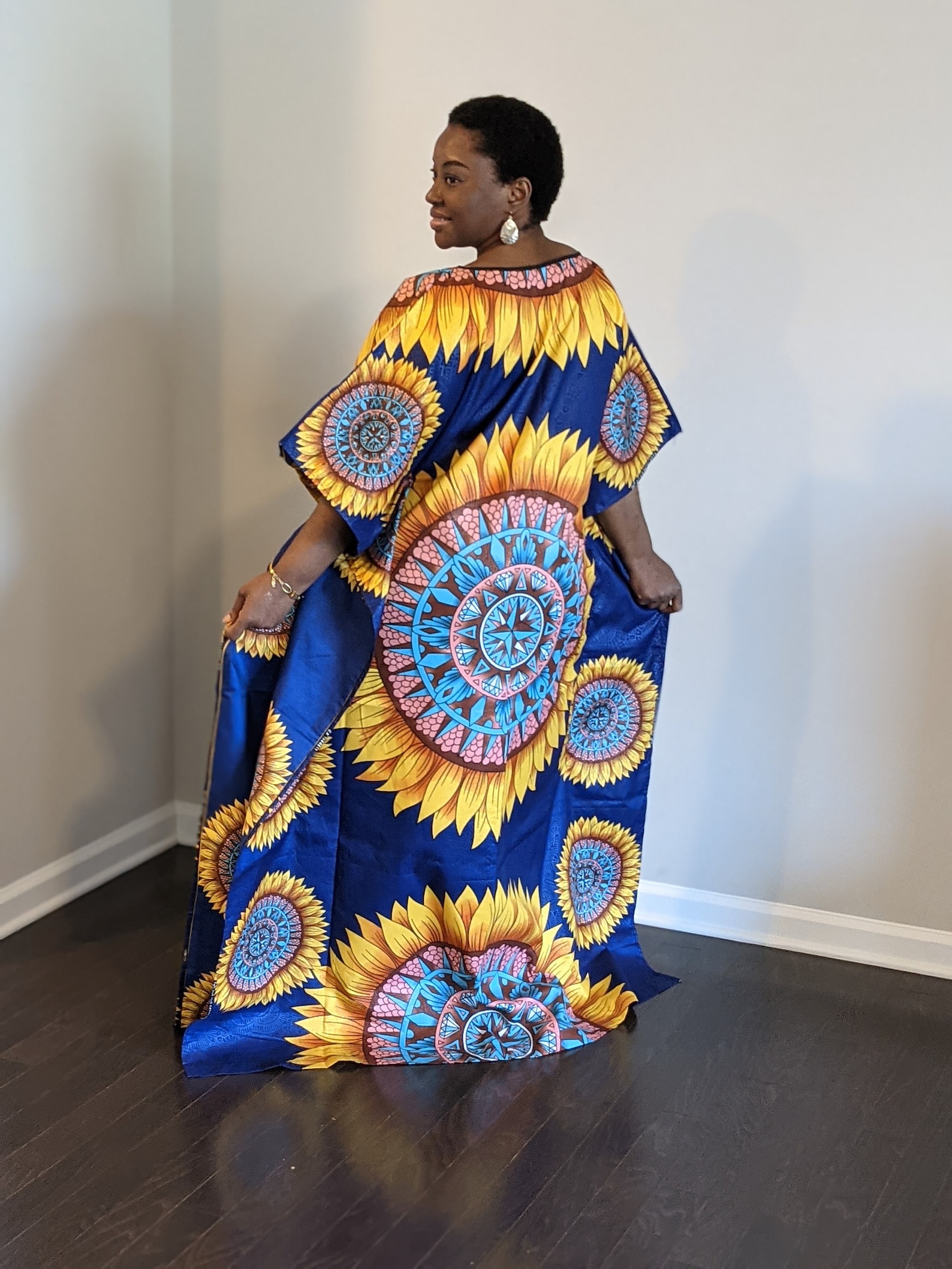 Ankara Boubou Kaftan Flowing Gown Etsy 