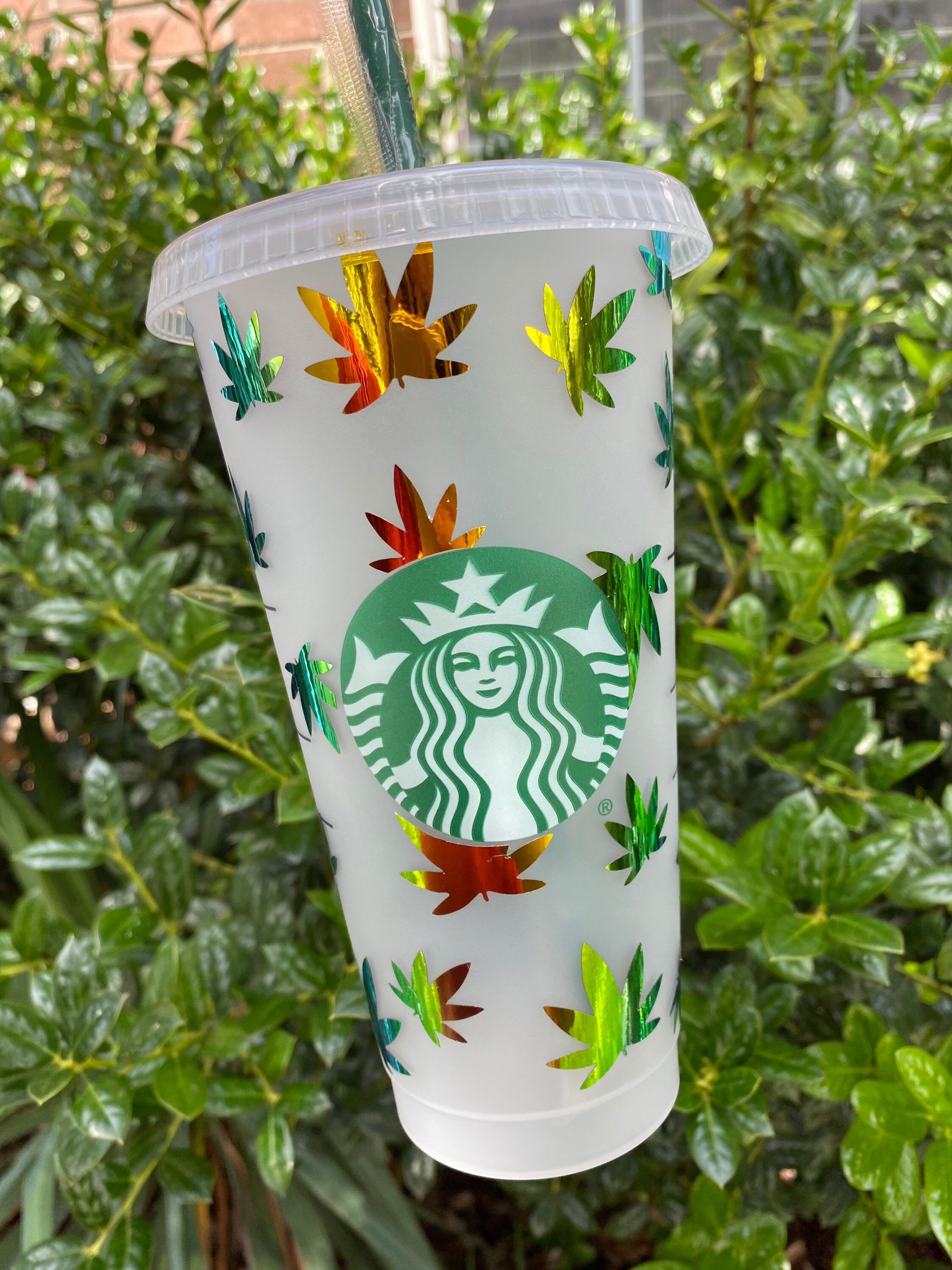 venti reusable cold cup 420 cannabis tumbler Starbucks cannabis tumbler