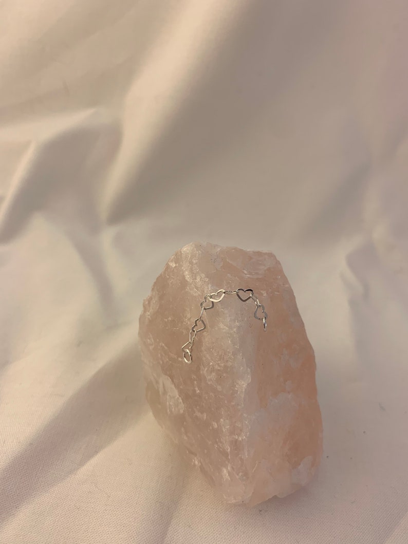 Sterling Silver Heart Shaped nose chain Etsy