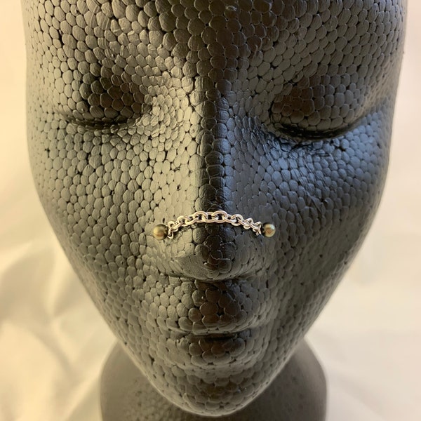 Stainless steel nose chain