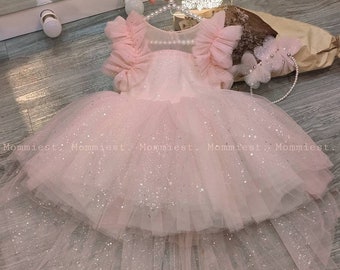 pink and gold dress 12 months