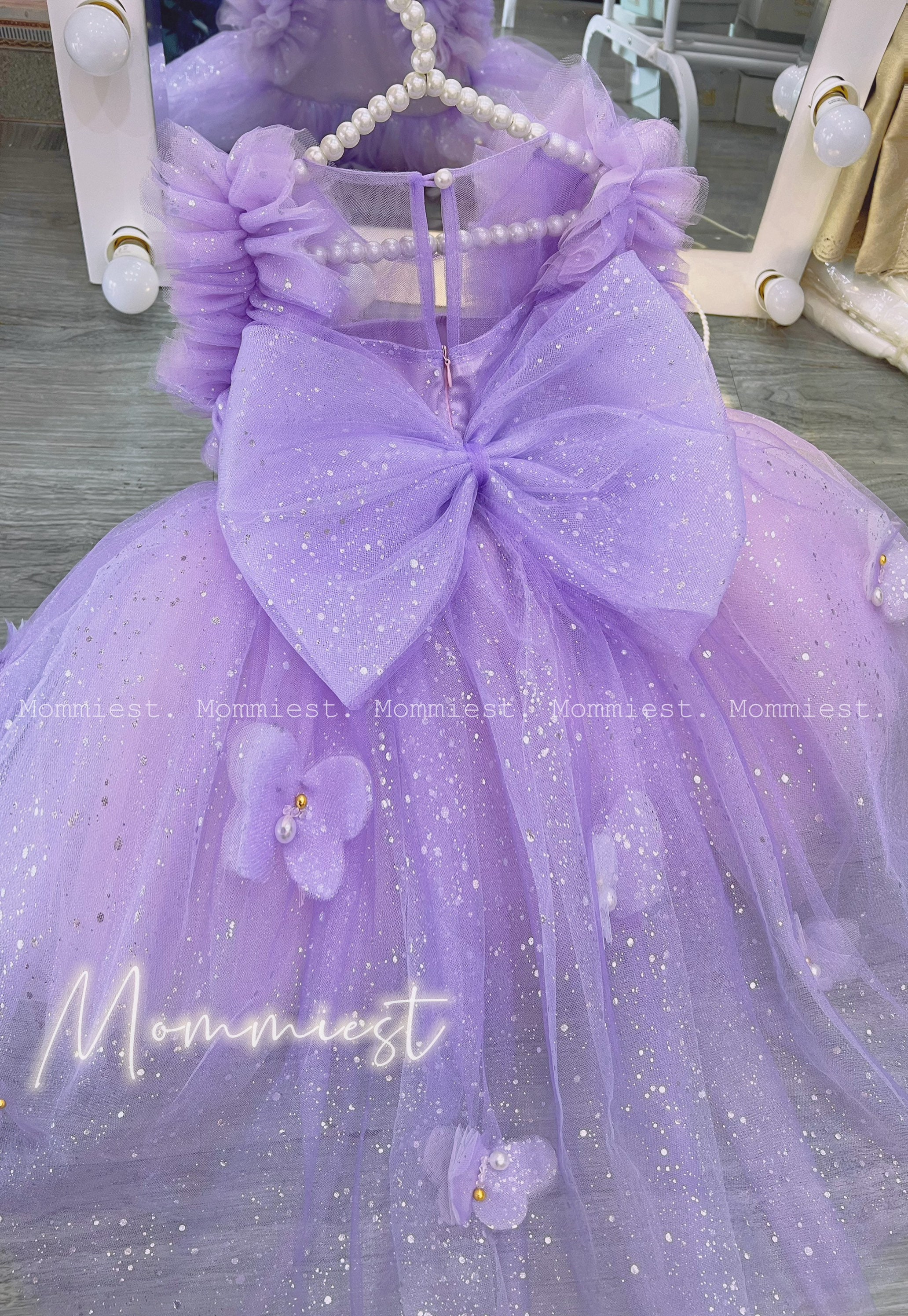 Buy Butterfly Lilac Lavender Sparkly Baby Girl Dress, Birthday