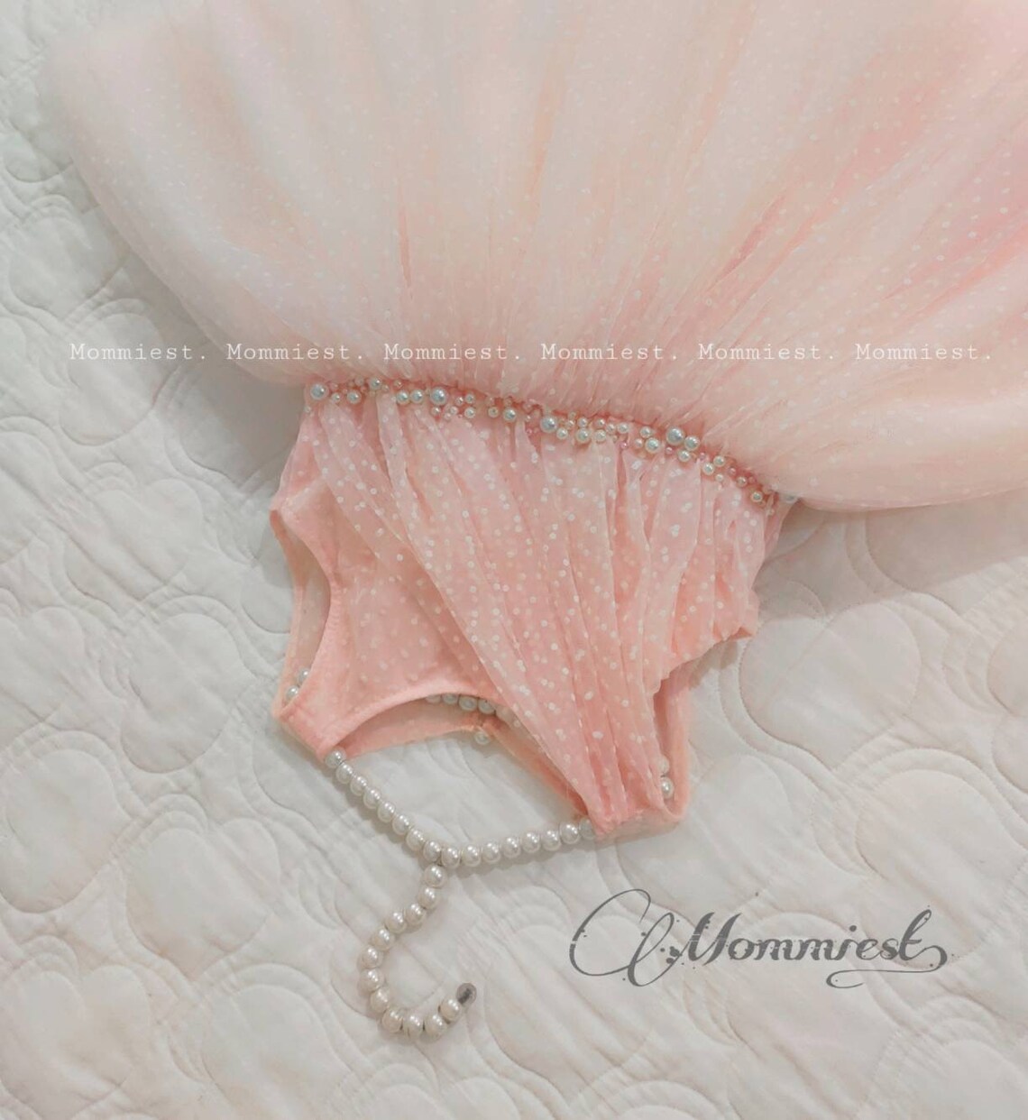 Pink Lace Polka Dot Baby Dress Tulle Baby Dress 1st Birthday Etsy