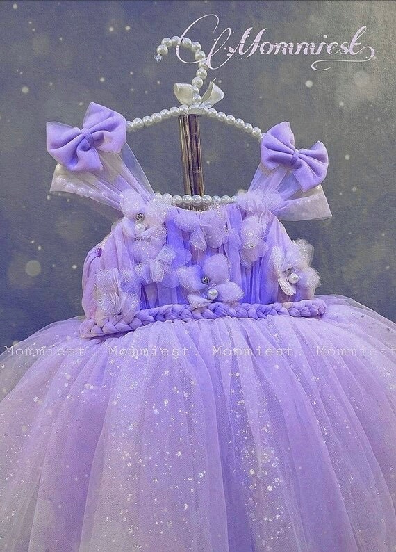 Lavender top infant dress