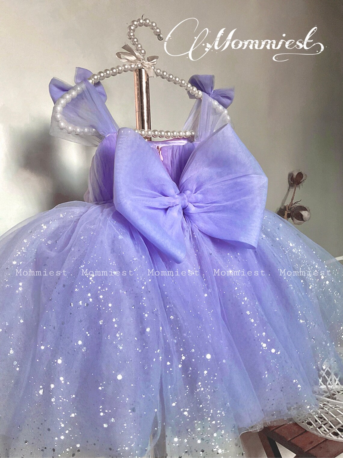 Lavender Sparkly Butterfly Tulle Baby Girl Dress Lilac - Etsy