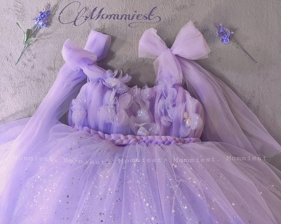 Vestido de niña de tul mariposa de lavanda centelleante - Etsy México Vestido de niña de tul mariposa de lavanda centelleante - Etsy México
