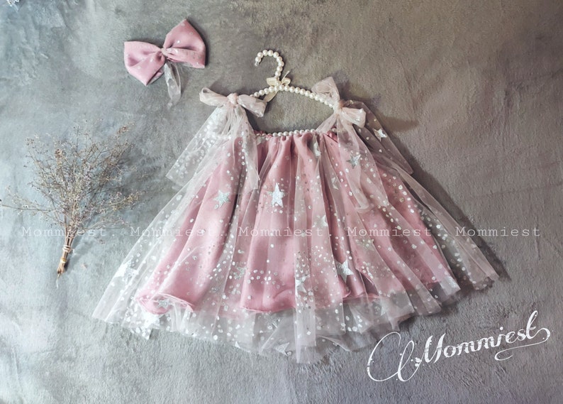 mauve baby dress