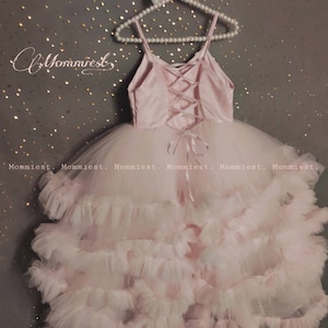 Pink ball gown long baby girl dress, pageant baby dress, princess dress wedding baby dress, party birthday baby dress, baby dress photoshoot