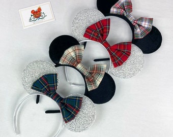 EVERYDAY Ears with a choice of tartan bow