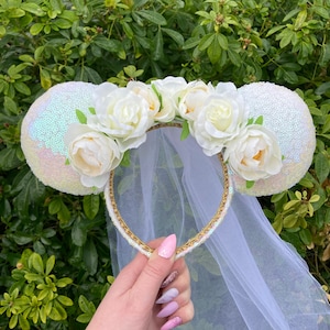 LUXURY Bridal Flower Crown Ears