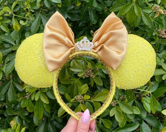LUXURY Yellow Tiara Ears