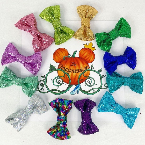 Sequin Bow Clip