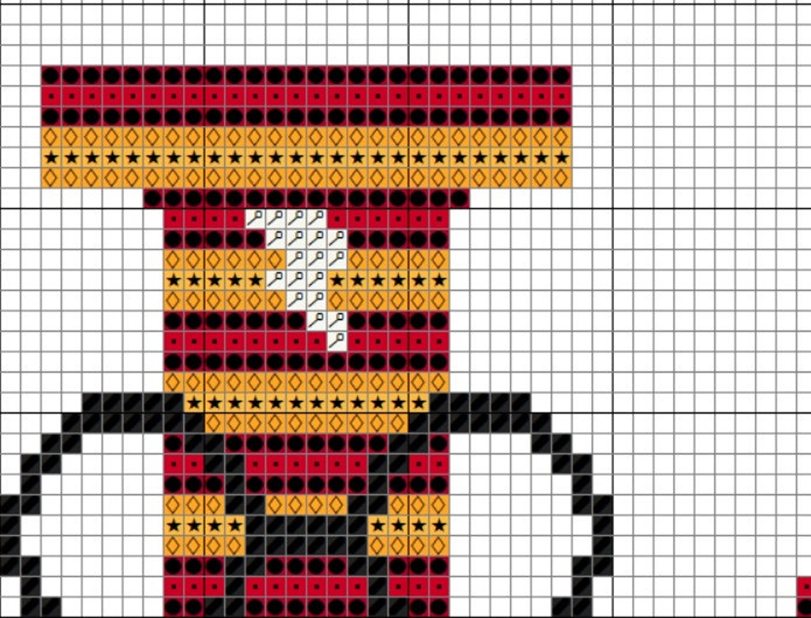 Harry Potter Love cross stitch pattern Hogwarts Deathly | Etsy