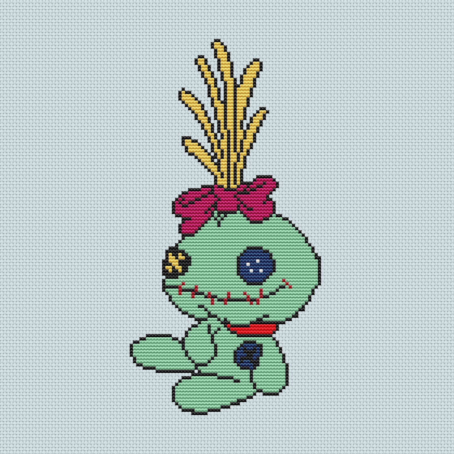 Lilo and Stitch cross stitch pattern Disney embroidery film Etsy