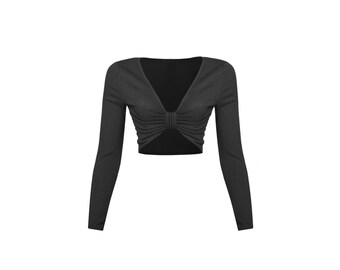 Crop Top Long Sleeve Etsy